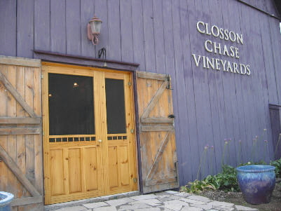 Closson Chase Winery Entrance
